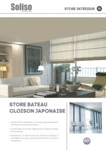 Store bateauCloison japonaise